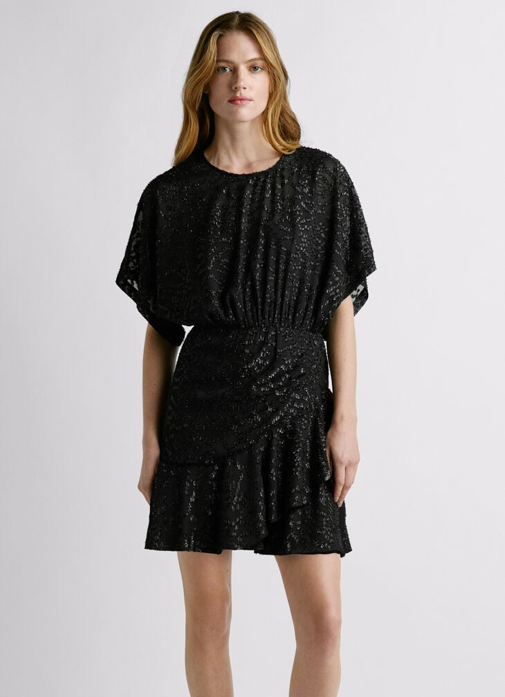 Pepe Jeans Short Dress With Metallic Details