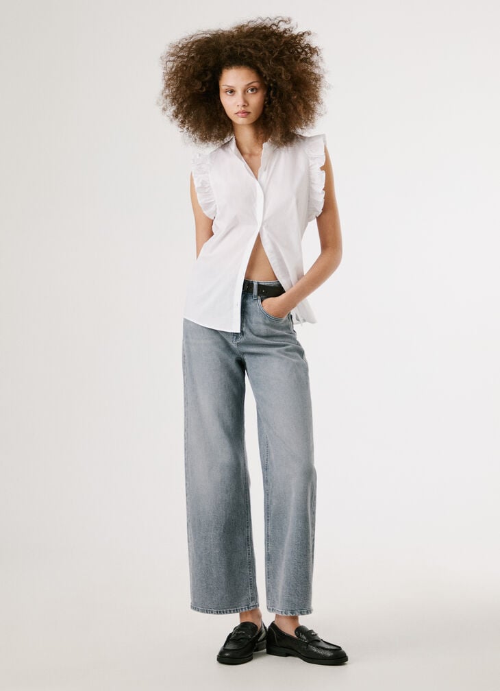 Pepe Jeans Short Sleeve Frilled Shirt