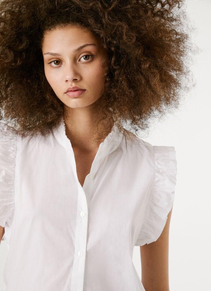 Pepe Jeans Short Sleeve Frilled Shirt