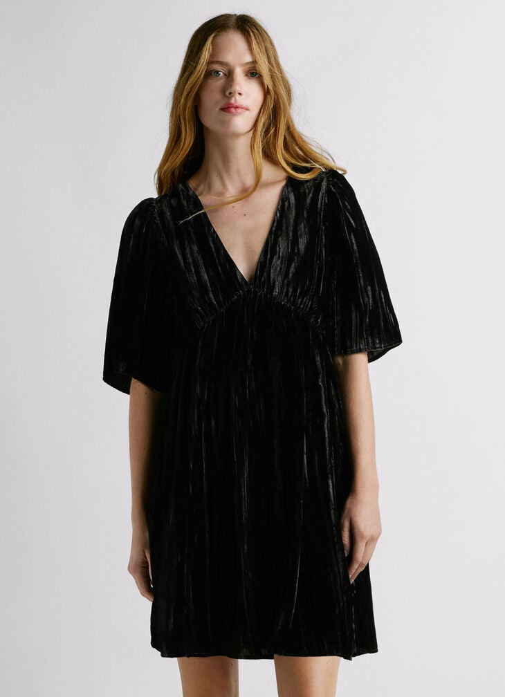 Pepe Jeans Short Velvet Dress