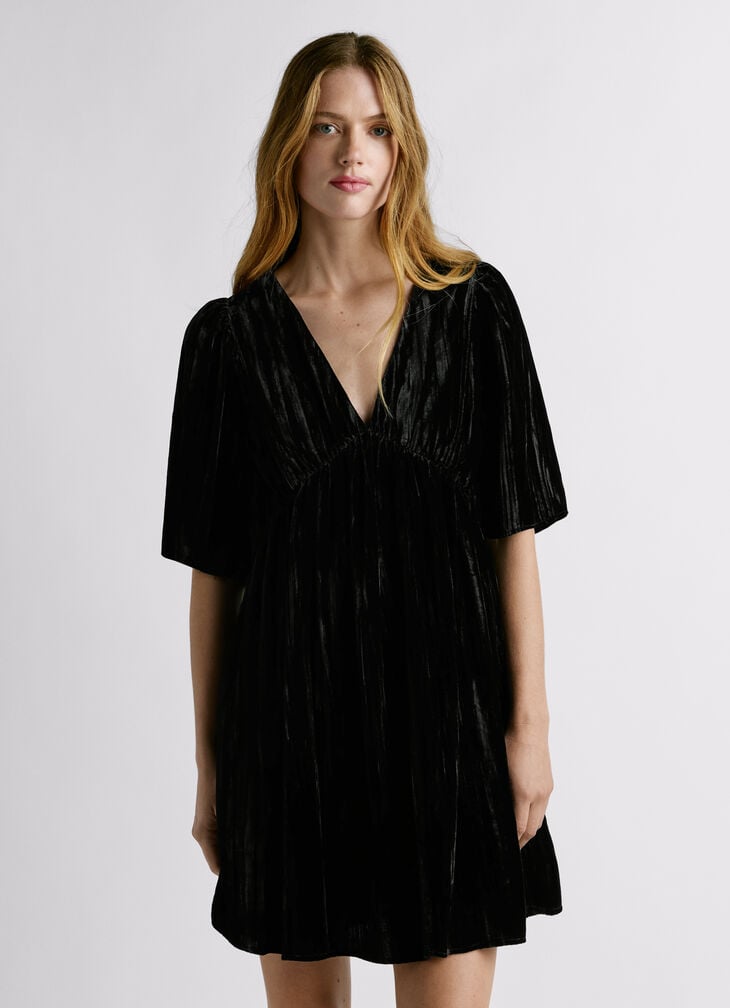 Pepe Jeans Short Velvet Dress