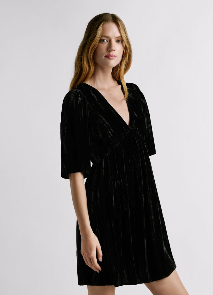 Pepe Jeans Short Velvet Dress
