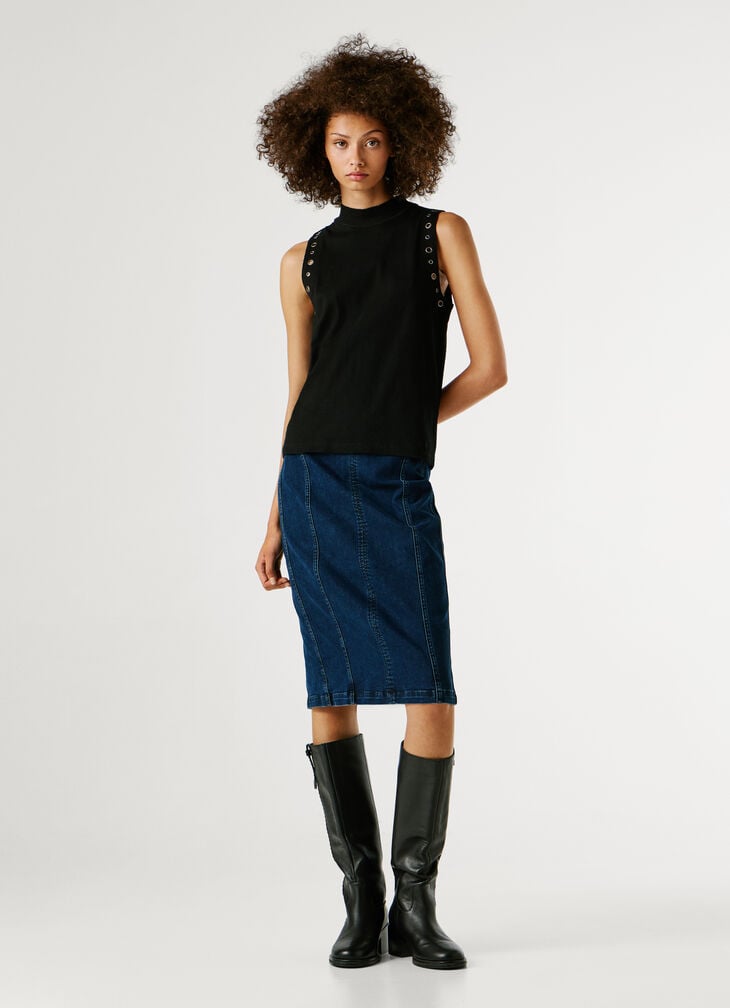 Pepe Jeans Sleeveless Ribbed Top