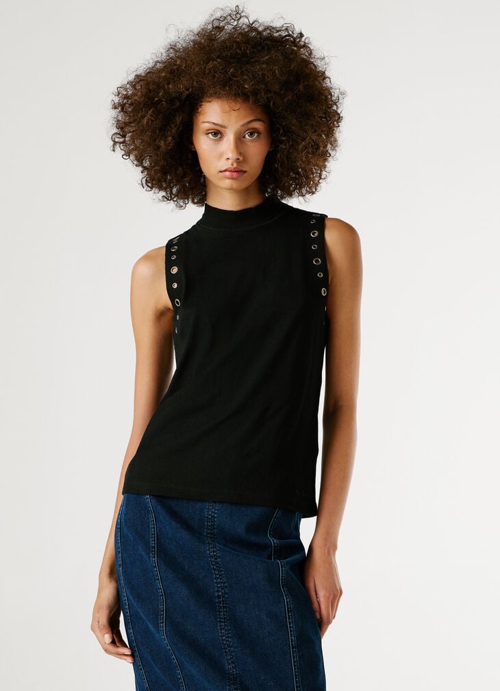Pepe Jeans Sleeveless Ribbed Top
