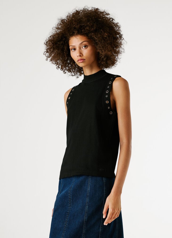 Pepe Jeans Sleeveless Ribbed Top