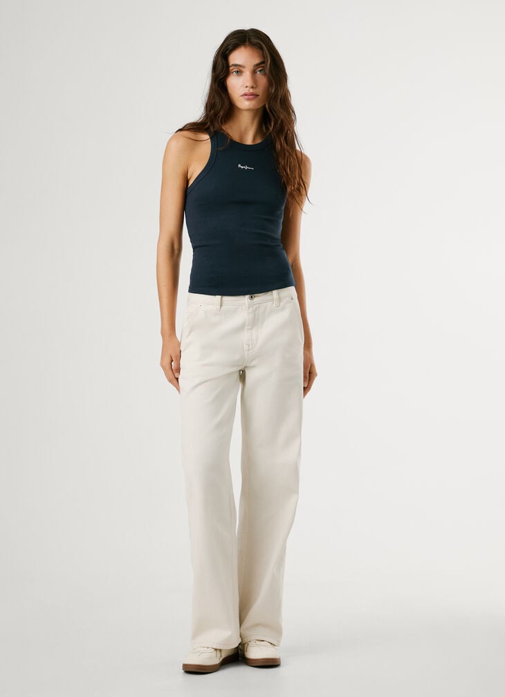 Pepe Jeans Sleeveless Ribbed Top