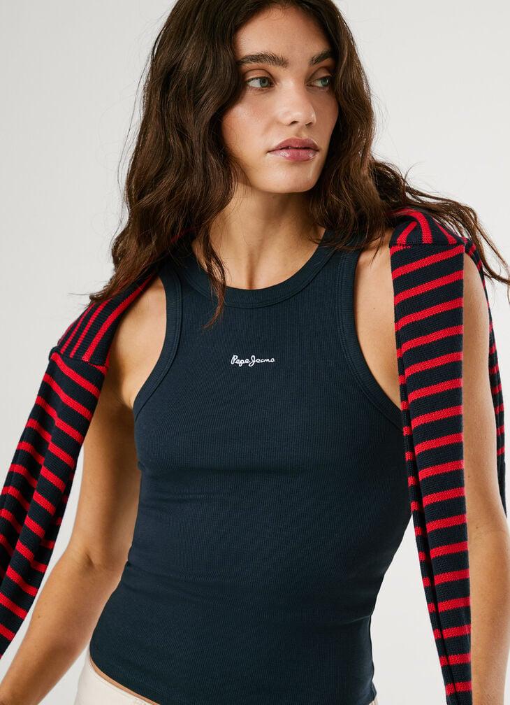 Pepe Jeans sleeveless ribbed top