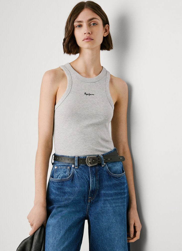 Pepe Jeans sleeveless ribbed top