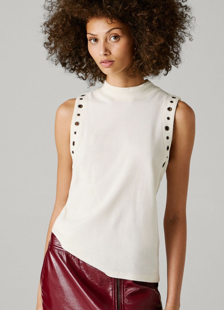 Pepe Jeans sleeveless ribbed top