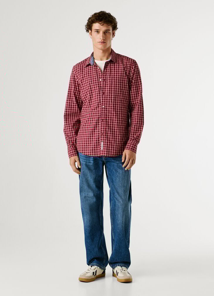 Pepe Jeans Slim Fit Checked Poplin Shirt