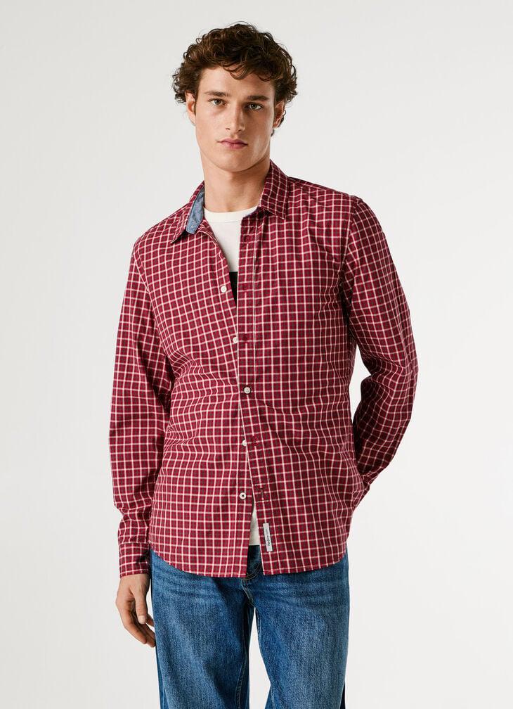 Pepe Jeans Slim Fit Checked Poplin Shirt