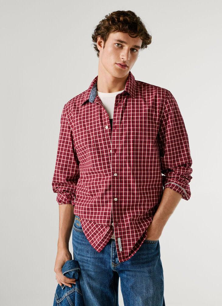 Pepe Jeans slim fit checked poplin shirt