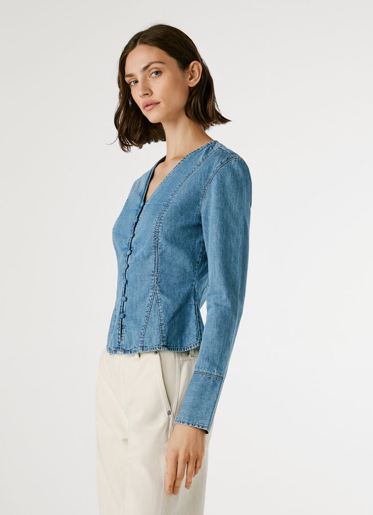 Pepe Jeans Slim Fit Denim Shirt