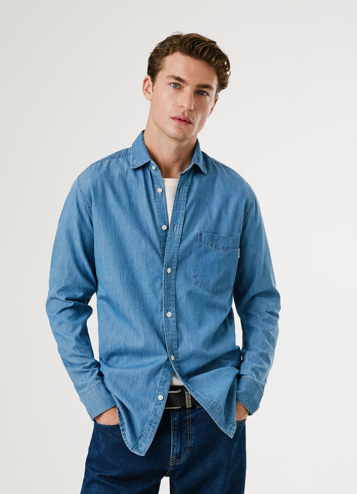 Pepe Jeans slim fit denim shirt
