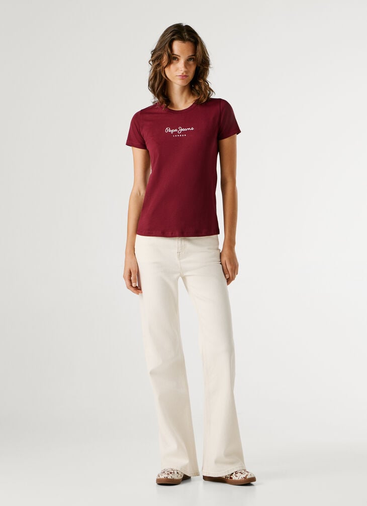 Pepe Jeans Slim Fit Logo Print T-shirt