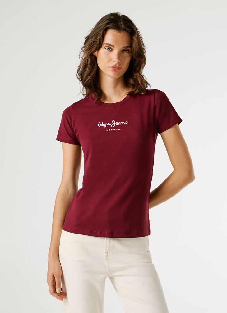 Pepe Jeans Slim Fit Logo Print T-shirt