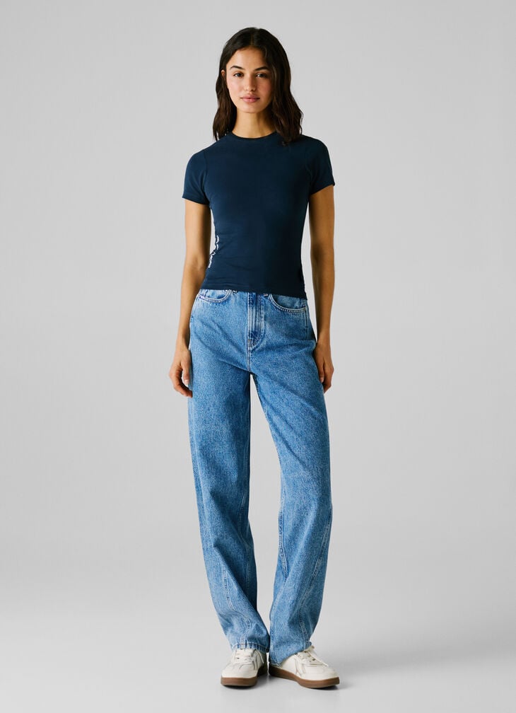 Pepe Jeans Slim Fit Logo Print T-shirt