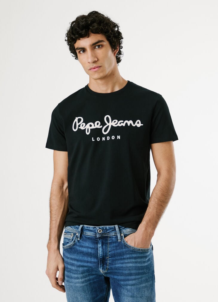 Pepe Jeans Slim Fit Logo Print T-shirt