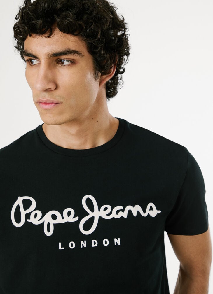 Pepe Jeans Slim Fit Logo Print T-shirt