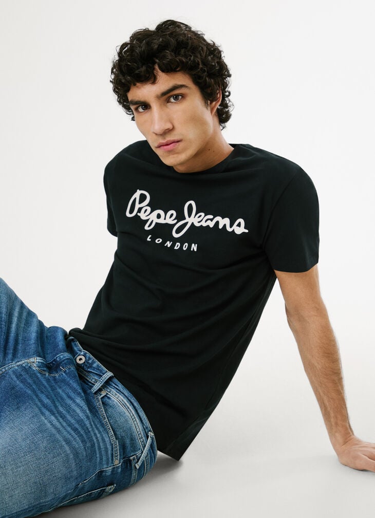 Pepe Jeans slim fit logo print t-shirt