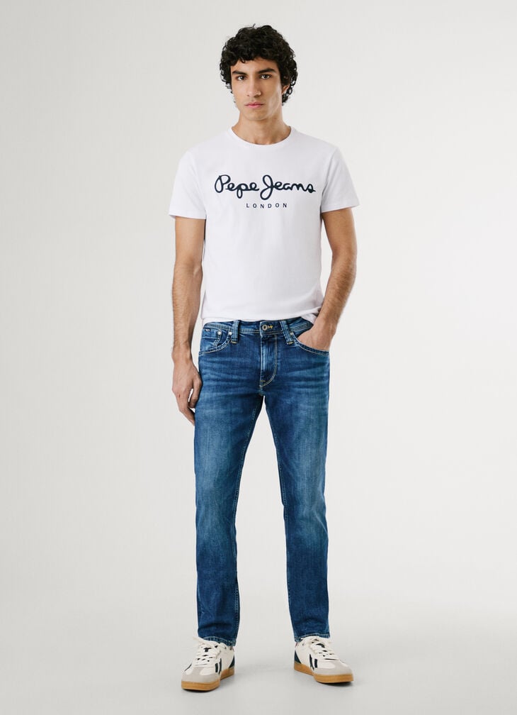 Pepe Jeans Slim Fit Logo Print T-shirt