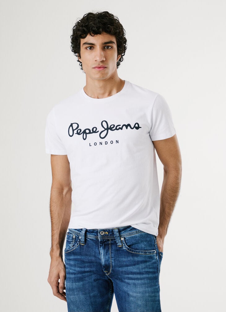 Pepe Jeans Slim Fit Logo Print T-shirt