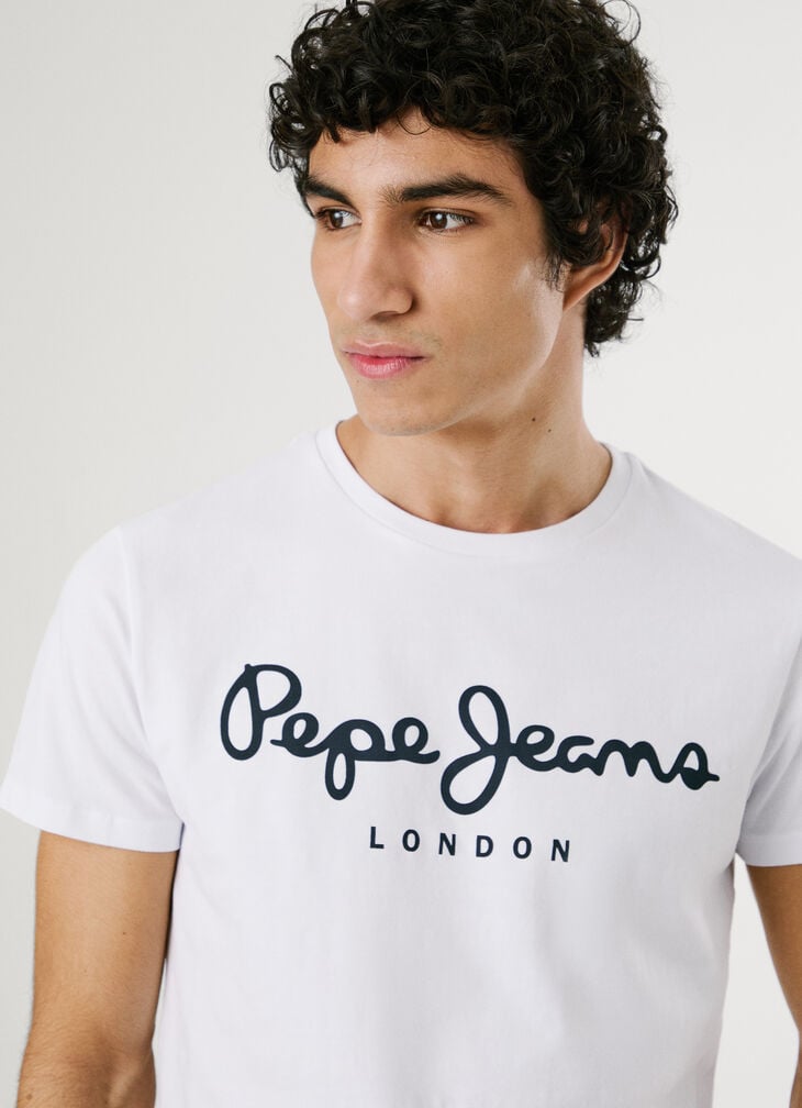 Pepe Jeans slim fit logo print t-shirt