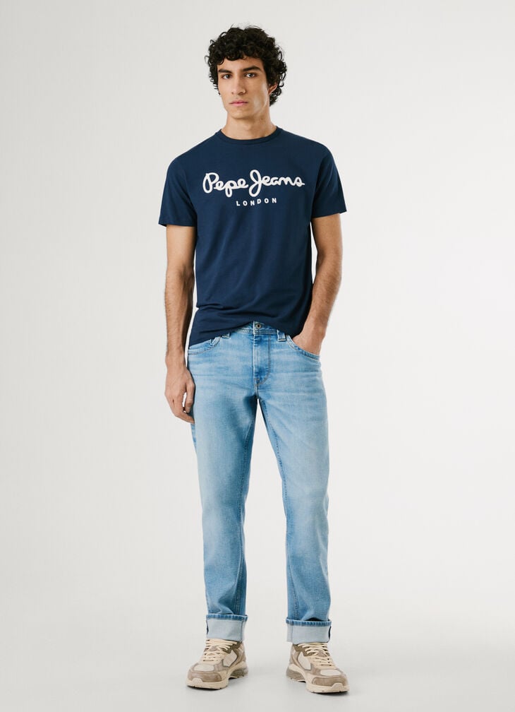 Pepe Jeans Slim Fit Logo Print T-shirt
