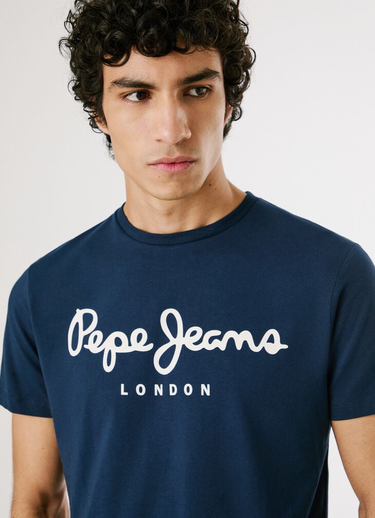 Pepe Jeans Slim Fit Logo Print T-shirt