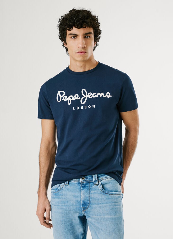 Pepe Jeans slim fit logo print t-shirt
