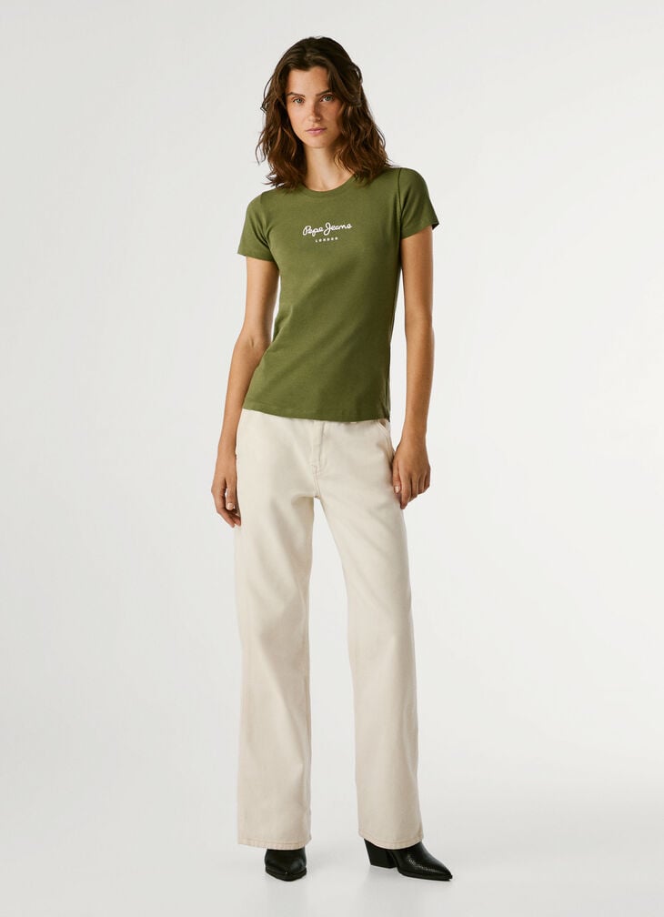 Pepe Jeans Slim Fit Logo Print T-shirt