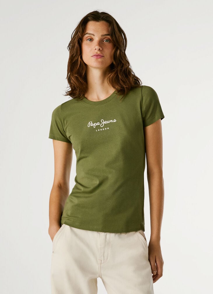 Pepe Jeans Slim Fit Logo Print T-shirt