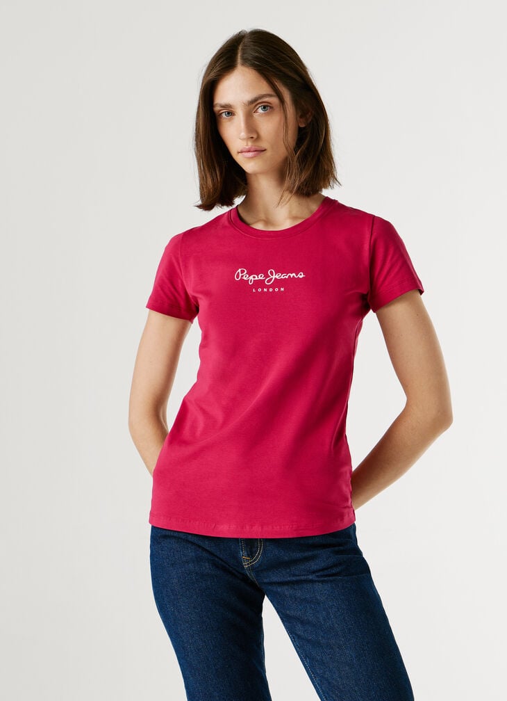 Pepe Jeans Slim Fit Logo Print T-shirt
