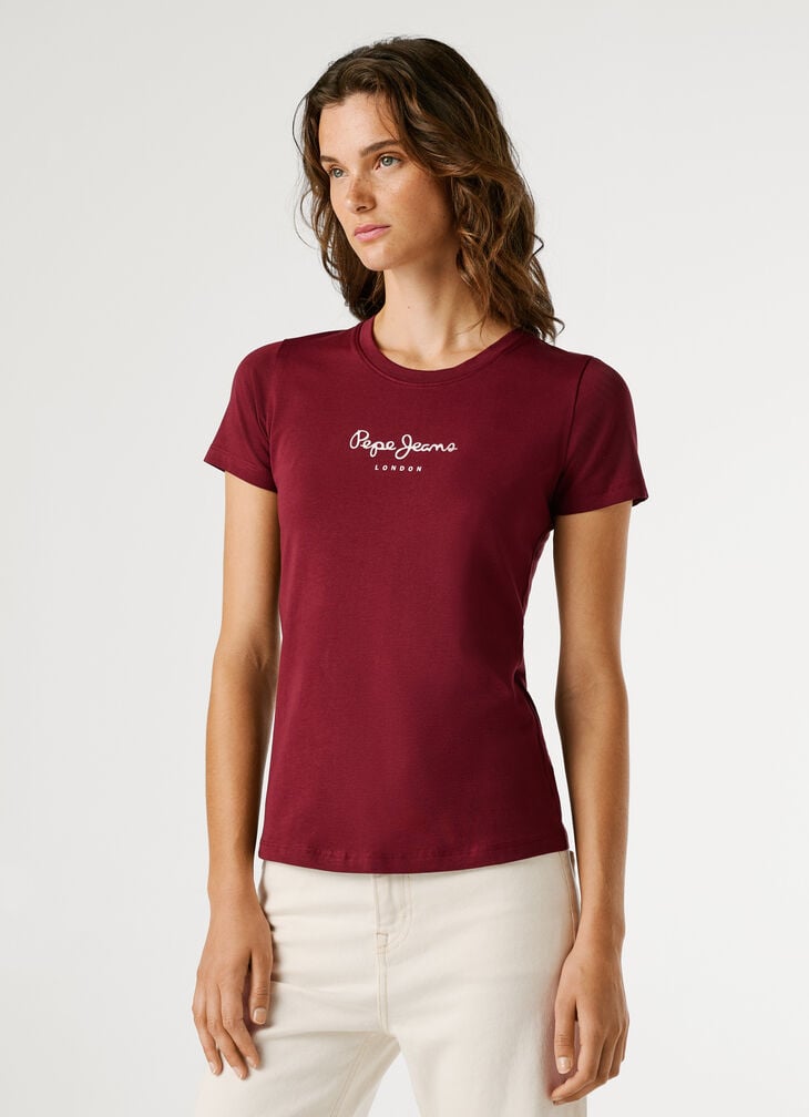 Pepe Jeans Slim Fit Logo Print T-shirt