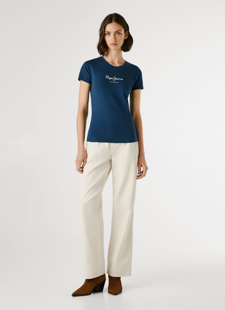 Pepe Jeans Slim Fit Logo Print T-shirt