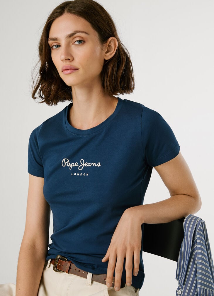 Pepe Jeans slim fit logo print t-shirt