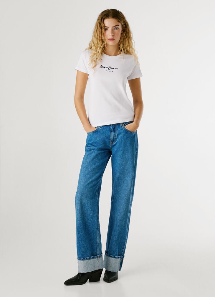 Pepe Jeans Slim Fit Logo Print T-shirt