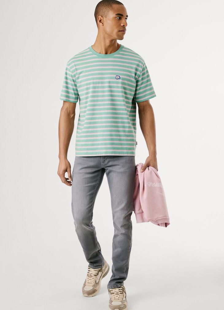 Pepe Jeans slim fit mid-rise jeans - track