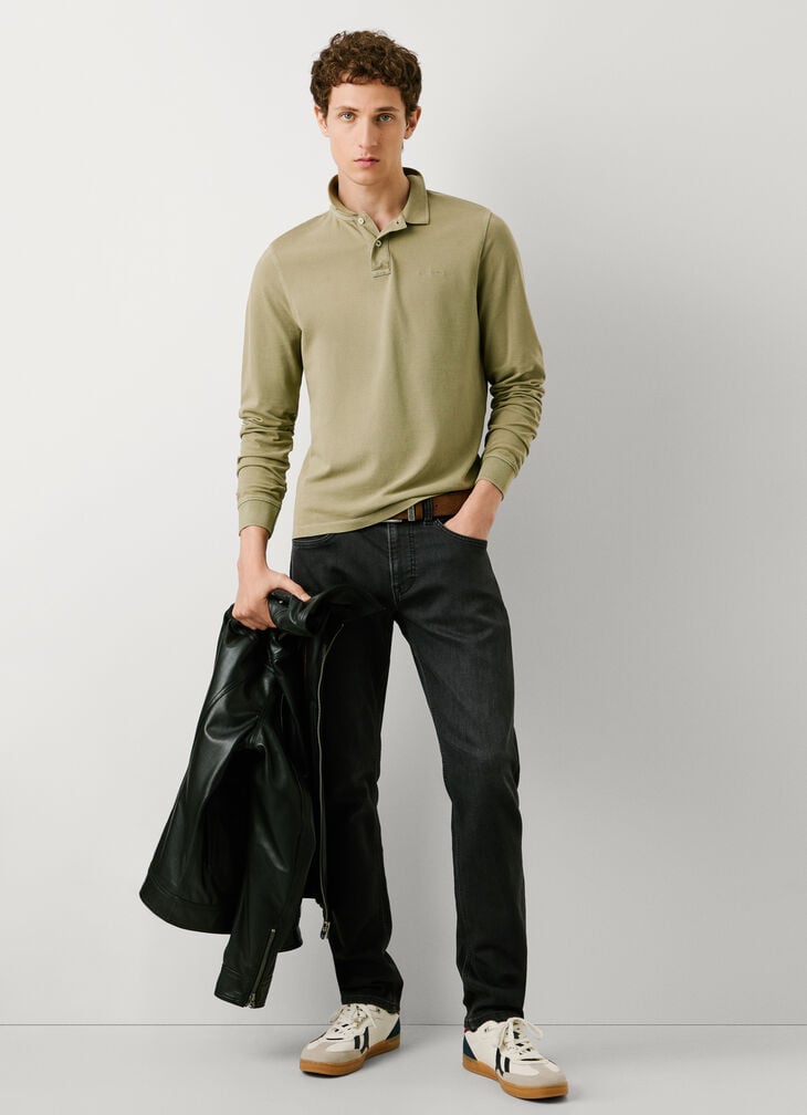 Pepe Jeans slim fit mid-rise jeans - track