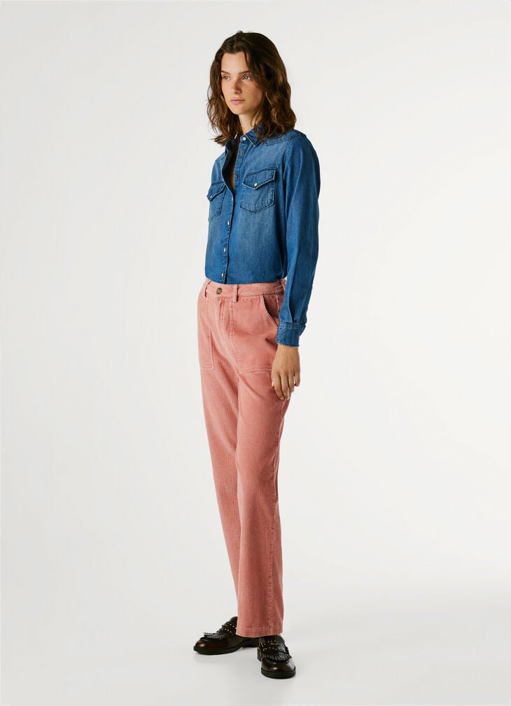 Pepe Jeans Straight Corduroy Trousers
