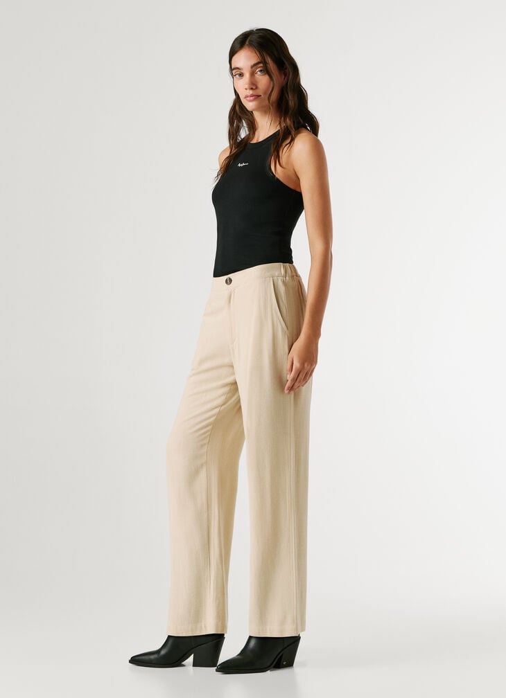 Pepe Jeans Straight Elastic Waist Trousers