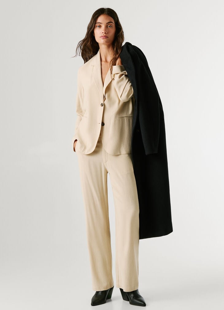 Pepe Jeans straight elastic waist trousers