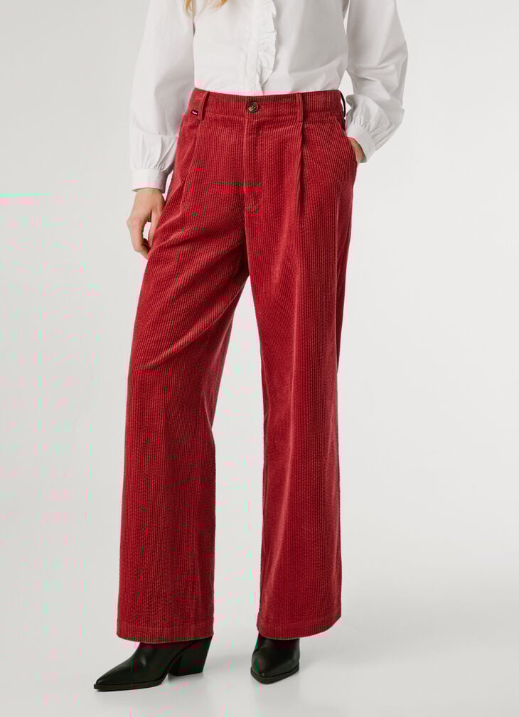 Pepe Jeans Straight Fit Corduroy Trousers