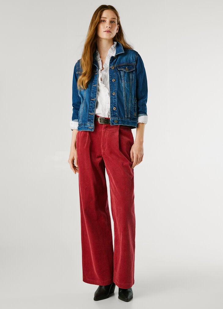 Pepe Jeans straight fit corduroy trousers