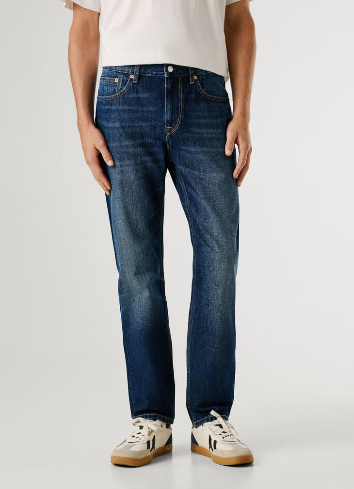 Pepe Jeans Straight Fit Mid-rise Jeans - Byron