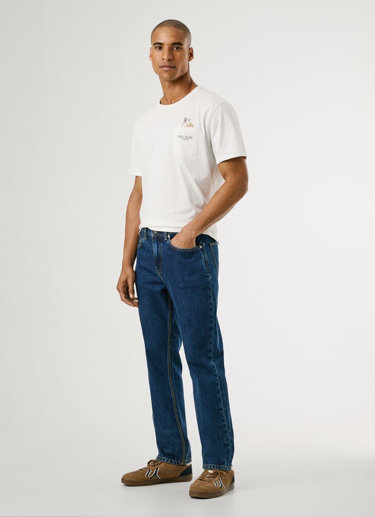 Pepe Jeans Straight Fit Mid-rise Jeans - Byron
