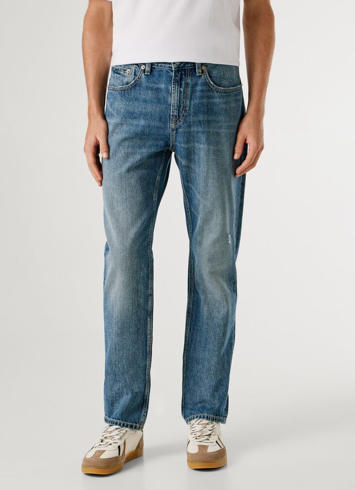 Pepe Jeans Straight Fit Mid-rise Jeans - Byron