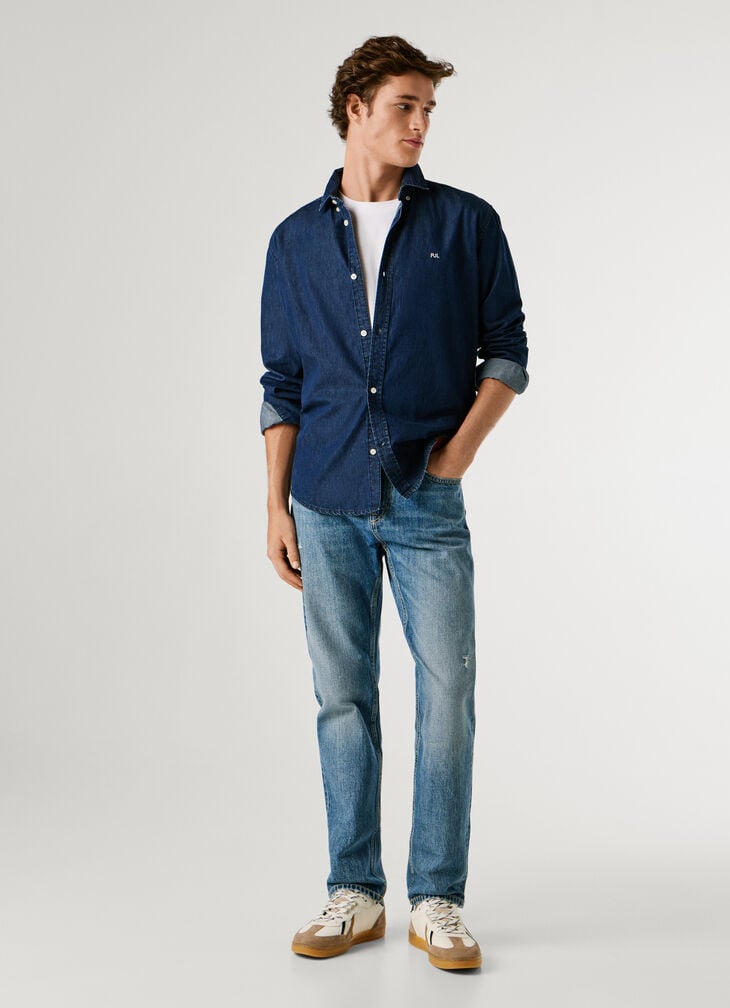 Pepe Jeans straight fit mid-rise jeans - byron