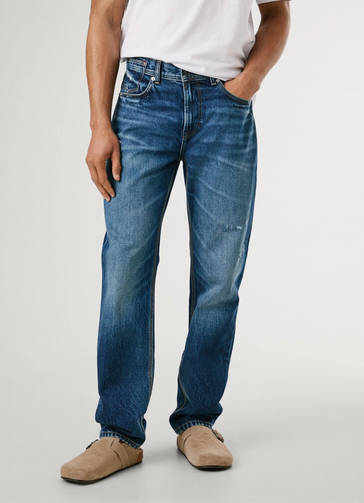 Pepe Jeans Straight Fit Mid-rise Jeans - Byron