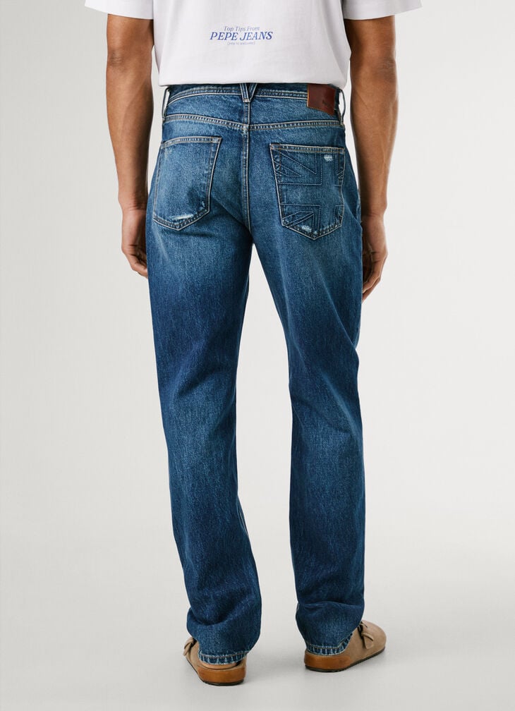Pepe Jeans Straight Fit Mid-rise Jeans - Byron